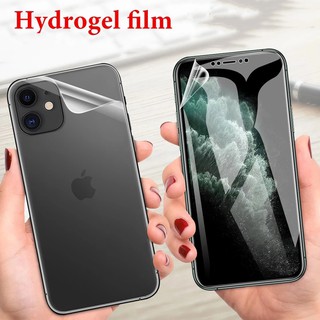iPhone 13 12 Mini 11 Pro 7 8 6 6s Plus X Xs Max Xr SE2 SE 2020 Hydrogel Soft Screen Protector Film Front And Back