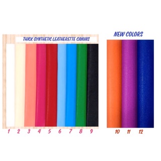 Thick Synthetic Leatherette Canvas Size 20x30cm New Colors