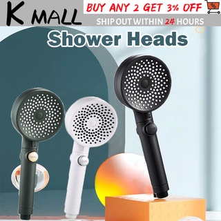 【PH Local】Shower Head Water Saving Flow 3 Mold High Pressure spray Nozzle with Stop Botton