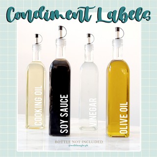 (LABEL ONLY) PER PIECE Personalized Spice/Condiment Label (bottle not included!)