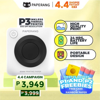Paperang P3 Portable Thermal Printer with Free Roll of Paper