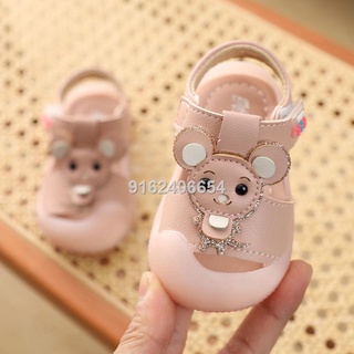 Baby princess shoes girls baby Baotou sandals 0-3 years old 1 toddler shoes soft bottom non-slip 6-2