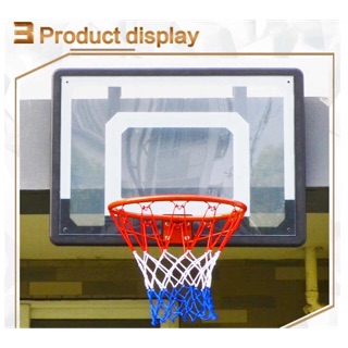 Basketball board and ring set fiberglass pvc fiber glass pvc hoop ball
