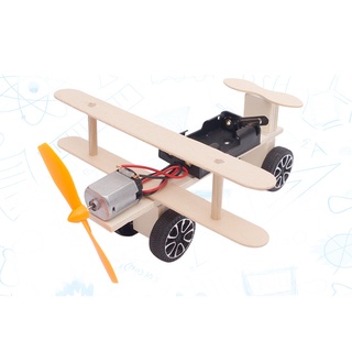 Assembly Taxiing Aircraft DIY Souptoys Wooden Model Building Block Kits Assembly Toy Gift for (8)