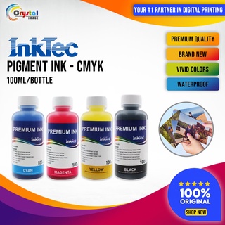 Inktec Premium Pigment Ink Bottle 100ml Cyan Magenta Yellow Black