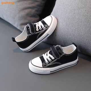 Girls canvas shoes 2021 spring new children s low-top casual shoes baby sneakers all-match boy white shoes