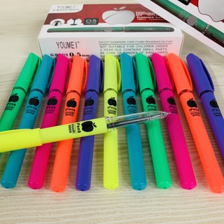 12Pcs/Box0.5mm Black Gel Pen Apple pen School Office Supplie