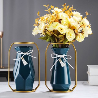 Nordic style ceramic vase creative fashion simple dried flower arrangement ornaments (8)