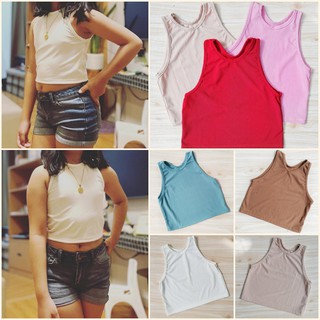 Knitted Ribbed Crop top for Girls