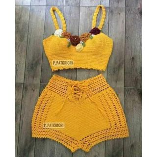 top and short crochet