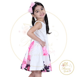 ✾☍Floral Dress daisies casual Korean Princess Gullie Fashionista Kids parrot for baby girls KD9310