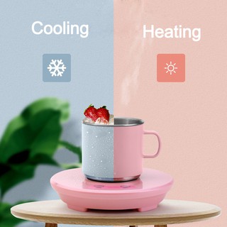 2 in 1 Cup Heater Cooling Cup Thermostatic Hot Tea Makers USB Charge Heating Coaster Heater for Cof (1)