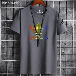 ♨✣✌Adidas Tshirt Fashion T-shirt Unisex Jerseys Tshirt for Men Cotton Sports Printed Tshirt