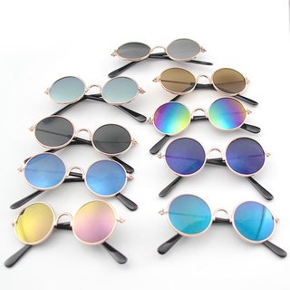 Pet Products Lovely Vintage Round Cat Sunglasses Reflection Eye wear glasses For Small Dog Cat Pet (4)