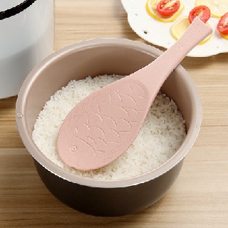 Wheat straw fish-shaped rice spoon non-stick rice grain home kitchen cooking spoon shovel rice cooker rice shovel