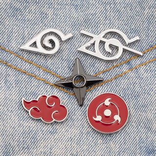 Anime Naruto enamel pin Prop Akatsuki Metal brooch Badge Jewelry Kids Gift