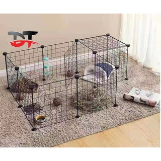 【FREEBIE】White&Black Pet Playpen Dog Fence Cage 35cm