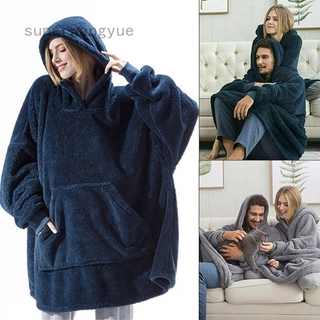 Super Soft Oodie-Comfy Fleece Blanket Hoodie Warm Oversized Sweatshirt