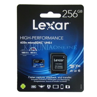 (Memory / Card) Lexar Microsd 256gb Up To 95mb / S Microsd / Memory Card (1)