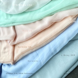 Chiffon Silk Fabric 100% Polyester - Width: + / - 145 Cm. Per Meter