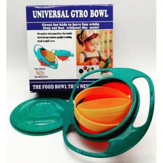 Baby Feeding Universal Gyro Bowl 360 Rotate Spill-Proof Bowl Baby Tableware