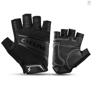 OUGO Cycling Gloves Half Finger MTB Road Bike Riding Gloves Anti-Slip Shock-Absorbing Biking Gloves for Men and Women