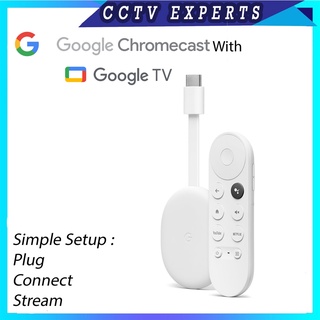 Google Chromecast With Google TV HD/4K/HDR bluetooth and Wifi Streaming media player