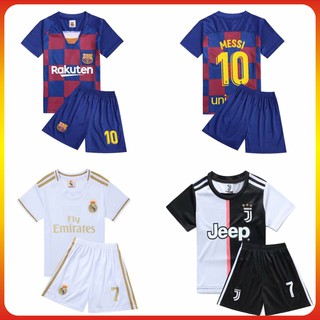 21/22 Season Messi Hazard Cristiano Ronaldo Jersey Kids Football Soccer Uniform