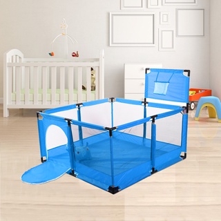Kids Play Fence Baby Toddler Fence With Basketball Hoop Toy Home Indoor Safety Fence