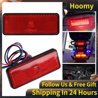 [Seller Recommend] Universal Motorcycle Scooter Moped Rectangle LED Reflector Tail Brake Light Stop