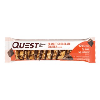 Quest Nutrition Peanut Chocolate Crunch Snack Bar, High Protein, Low Carb, Sugar Free, Keto