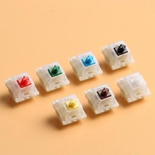 ۩✲☈Gateron 5Pin Milky Yellow Switches black red brown blue clear green 5pin switch for Mechanical Ke