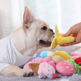 OSUN Plush Squeaky Bone Toys Bite-Resistant Clean Chew Puppy Training Toy Soft Carrot Vegetable Pet Supplies (9)