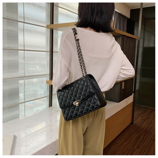 Shoulder Bag Korean Ladies Messenger Bag Small Square Bag Metal Chain Sling Bags Leather Diamond Bag (5)