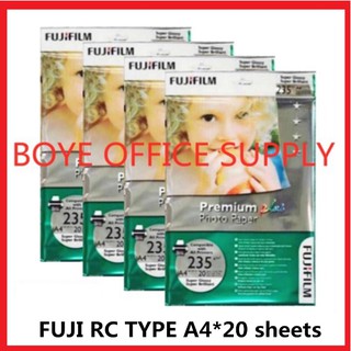 FUJI RC Type Photo Paper 235gsm/A4/20sheets/Glossy/Satin/Linen
