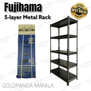 Fujihama 5 Layer Metal Shelf Rack, Heavy Duty Boltless Rack, all Metal