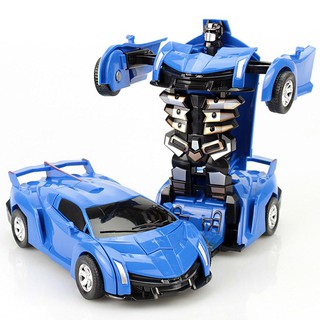 Forever Star Model Car Rambo Coasting Transformers Robots Car Toy for Kids Boys Gift