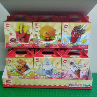{D&B toy}35011,35012 enlighten Happy fast food & dessert.building blocks,birthday gift (8)