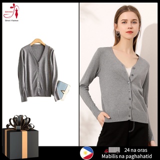 Cardigan crop top/Tops for women button crop top long sleeve top Sweater