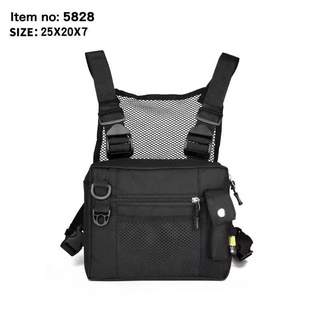 man bagblack bagwomen bag▧▣VG Chest Rig Fashion Trend Streetwear Tactical bag Functional #5828