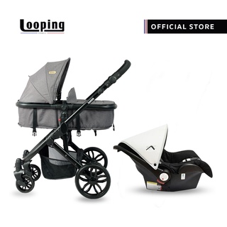 Looping Sydney Stroller with Carseat (TS) - Black Frame