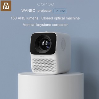 Wanbo T2 Free/T2 MAX LCD Projector LED Support 1080P Vertical Keystone Correction Portable Mini Home