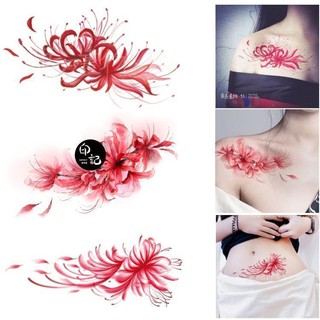 Other decorative pattern and stick the red spider lilies spread unendingly waterproof female lasting