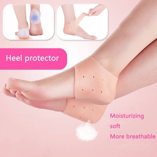 2pcs/Pair Gel Heel Protectors Breathable Silicone Heel Cushion Cups Heel Spur Relief Foot Sleeve