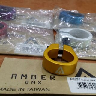 Amber Alloy Bmx Seat Clamp (for 25.4 seat post) (2)