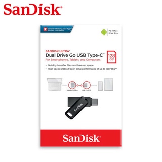 Trend ☿ SanDisk Ultra 128GB Dual Drive Go USB OTG On-The-Go Type-C USB 3.1 Swivel Design
