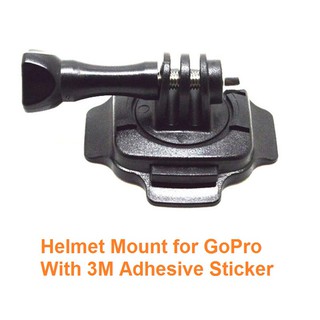360 Degree Rotation Helmet Mount with 3M VHB Adhesive Sticker for GoPro Camera