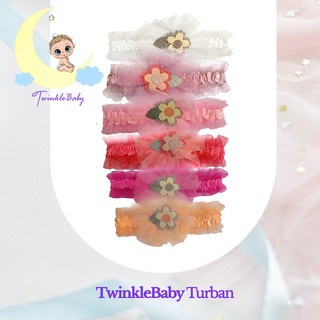 TwinkleBaby 1pc Baby Girl Lace Turban Hair Band for Baby Girl Hair Accessories