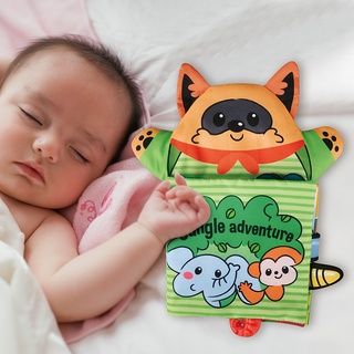 Baby Soft Cloth Book for Newborns 0 12 Months 3D Quiet Books Montessori Hand Puppet Educational Toy