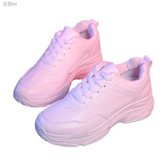 Preferred*mga kalakal sa stock*○ST&SAT New korean White shoes high quality (add one size)